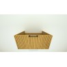 WOODEN Szafka drewniana wisząca Dąb Naturalny, 50 cm, Lamele, na wymiar, Imperium.
